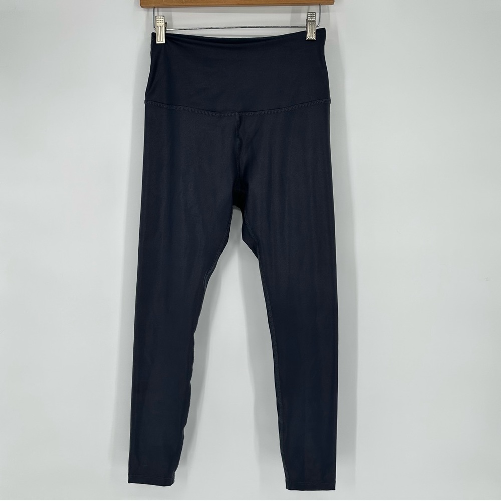 Beyond Yoga Dark Blue High Rise Pearlized Leggings Sz Medium